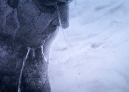 Don't Look Back, by Stephen Shaheen, 2010, Charcoal