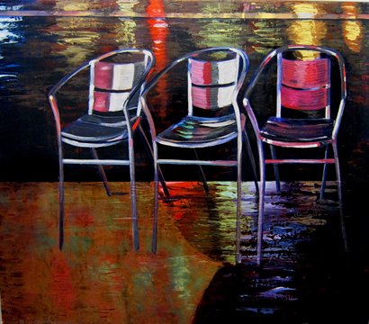 The Shell Game, by Austin Park, 2011, Acrylic on canvas