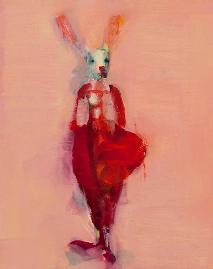 Susan Siegel, Red Rabbit Clown, by Susan Siegal, 2014, Oil on canvas