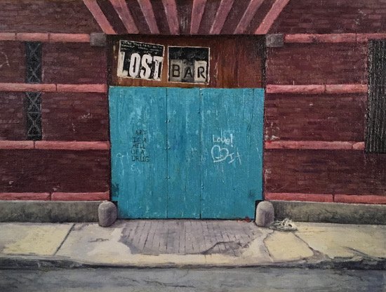Lost Bar, by Alex Smith, 2016, Oil on canvas