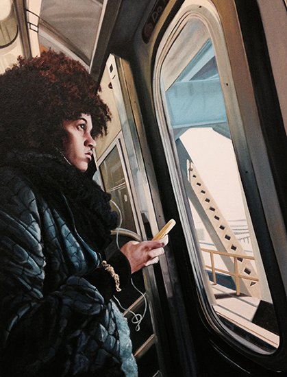 The City Comes into View, by Alex Smith, 2014, Oil on canvas
