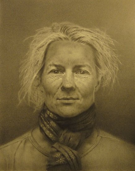 Jo 2, by Jesse Stern, 2013, Graphite on paper