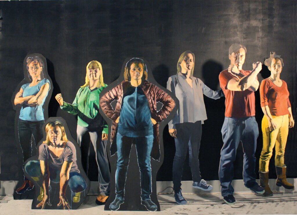 We Could Be Heroes, by Seth Stockdale, 2013, Oil on birch plywood