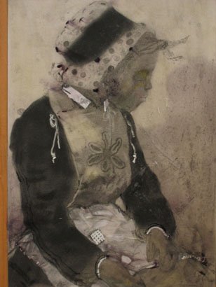 Untitled 1, by Phillip Thomas, 2008, mixed media on paper