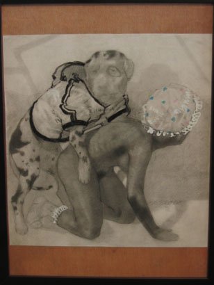 Untitled 2, by Phillip Thomas, 2008, mixed media on paper