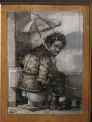 Untitled 3, by Phillip Thomas, 2008, mixed media on paper