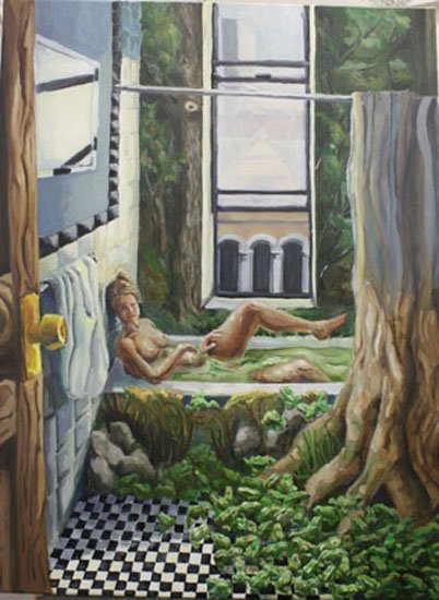 Mating Season Frenzy, by Alycia Thompson, 2010, Oil on canvas