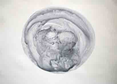 Beso, by Migel Torres Carlos, 2010, Watercolor monoprint