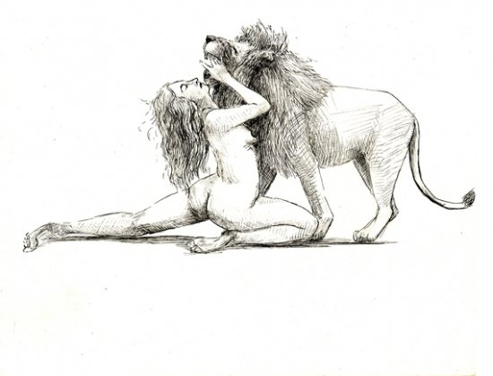 My Match, by Holly Wach, 2009, ink