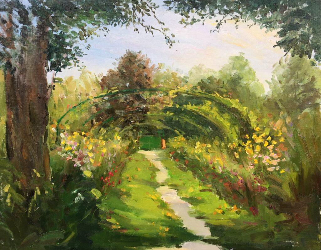 Monet's Garden, by Jingyi Wang, 2015, Oil on canvas