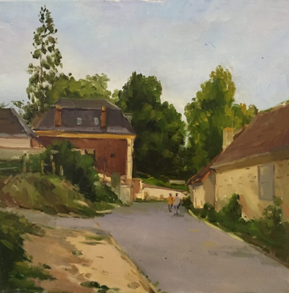 Giverny Street, by Jingyi Wang, 2015, Oil on canvas