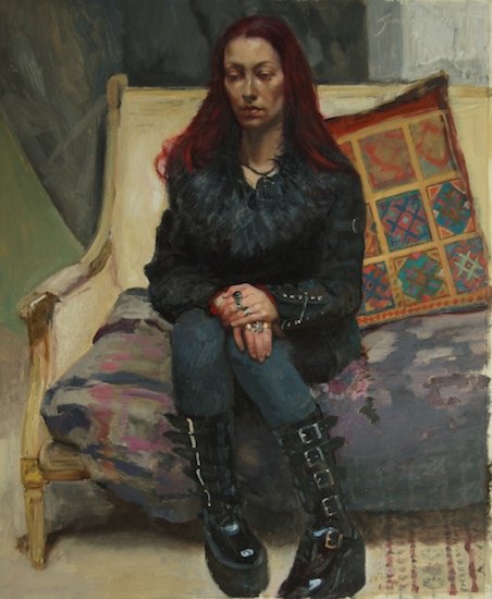 Platform, by Justin Wiest, 2011, Oil on paper