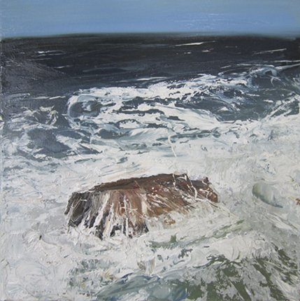 On the Rocks, by Annie Wildey, 2011, Oil on canvas