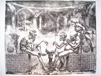 Turkish Bath, by Miles Yoshida, 2008, lithograph