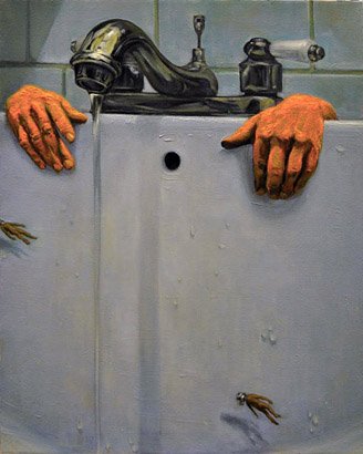 Narcissus, by Shawn Yu, 2010, Oil on canvas