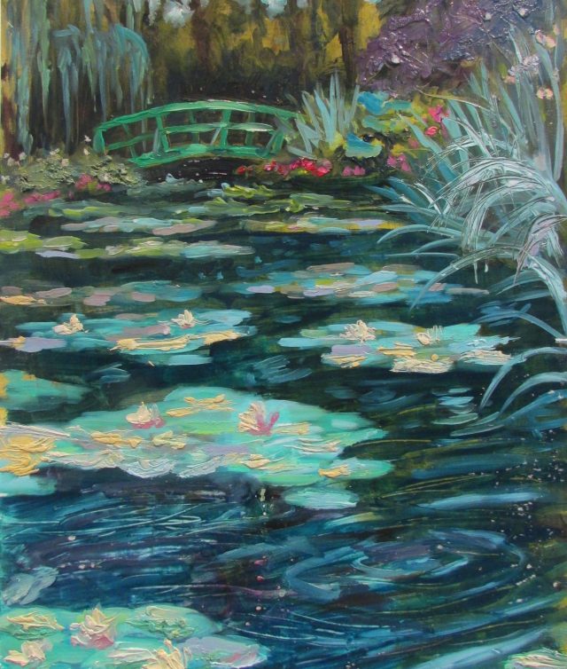 Bridge, by Alonsa Guevara, 2013, Oil on paper