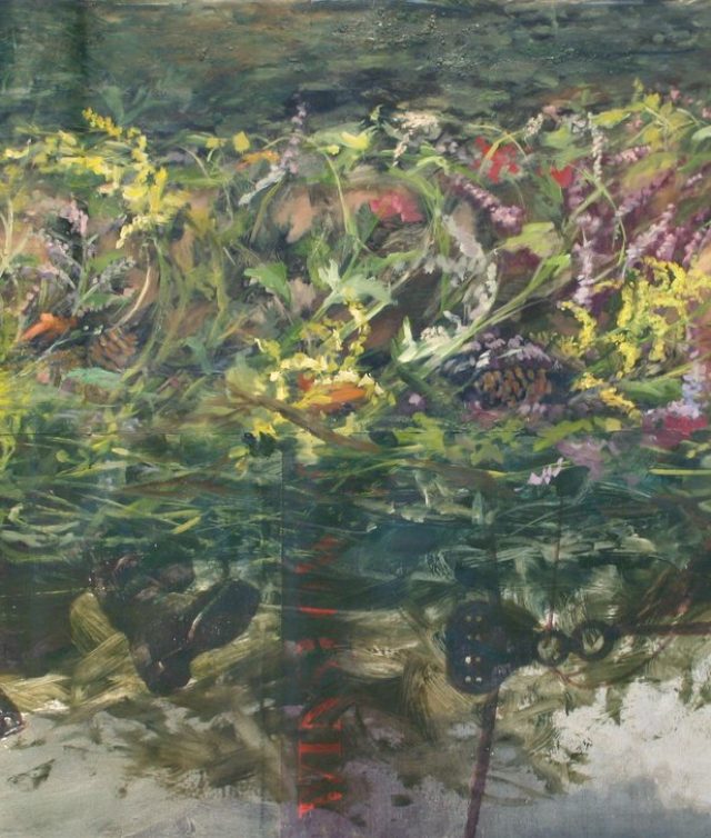 The Wake, by Alonsa Guevara, 2013, Oil on paper